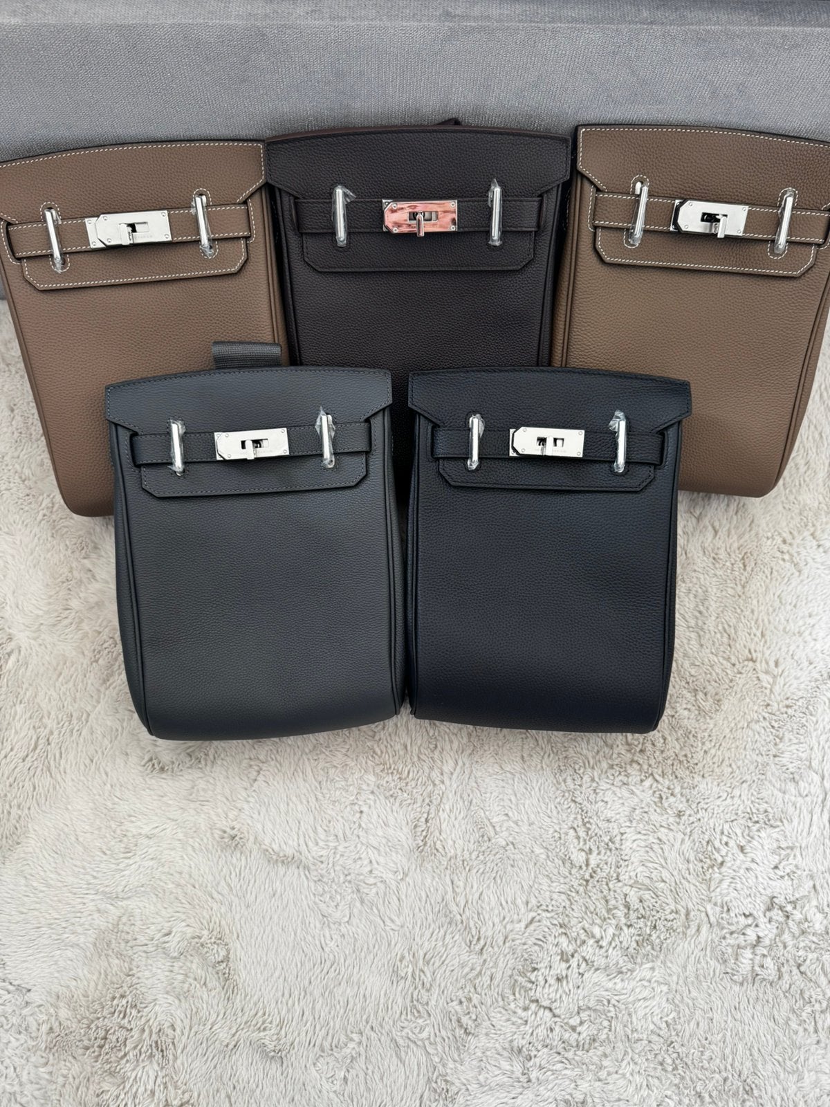 Hermes Hac a Dos crossbody/messenger bags zwart/beige/bruin, Ophalen of Verzenden, Zo goed als nieuw, Zwart