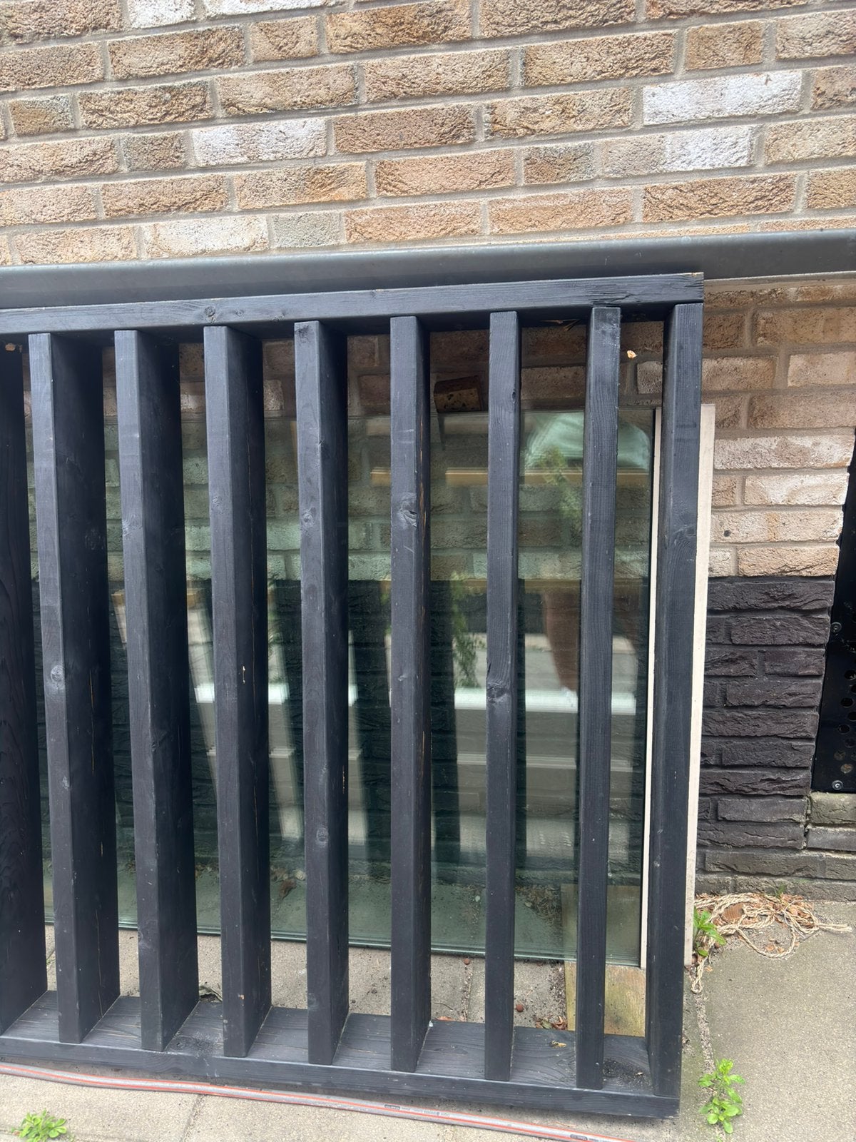 Buitenluik /schutter, Tuin en Terras, Ophalen, Zo goed als nieuw, Hout, Tuinhek
