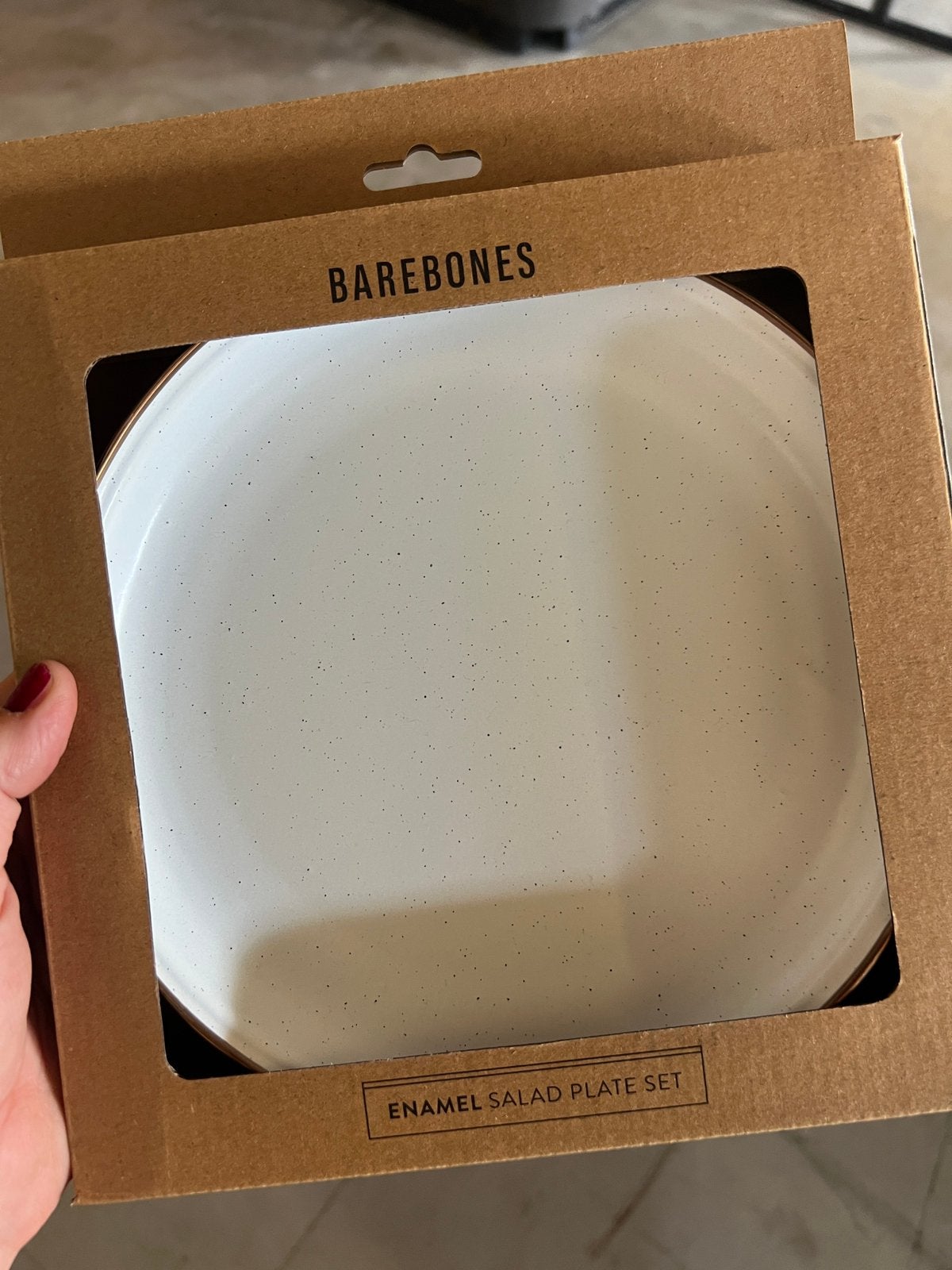 Barebones Emaille Saladeborden Set - Eggshell (Nieuw), Overige materialen, Vintage, Nieuw, Ophalen of Verzenden