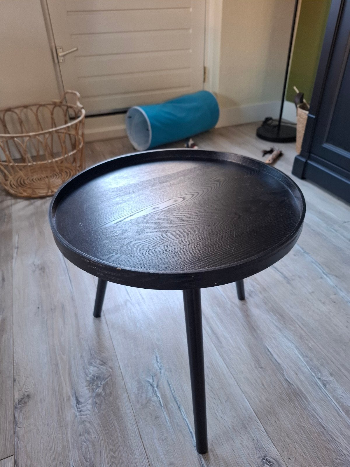 Zwarte salontafel, Ophalen, Gebruikt, 50 tot 100 cm, Zwart