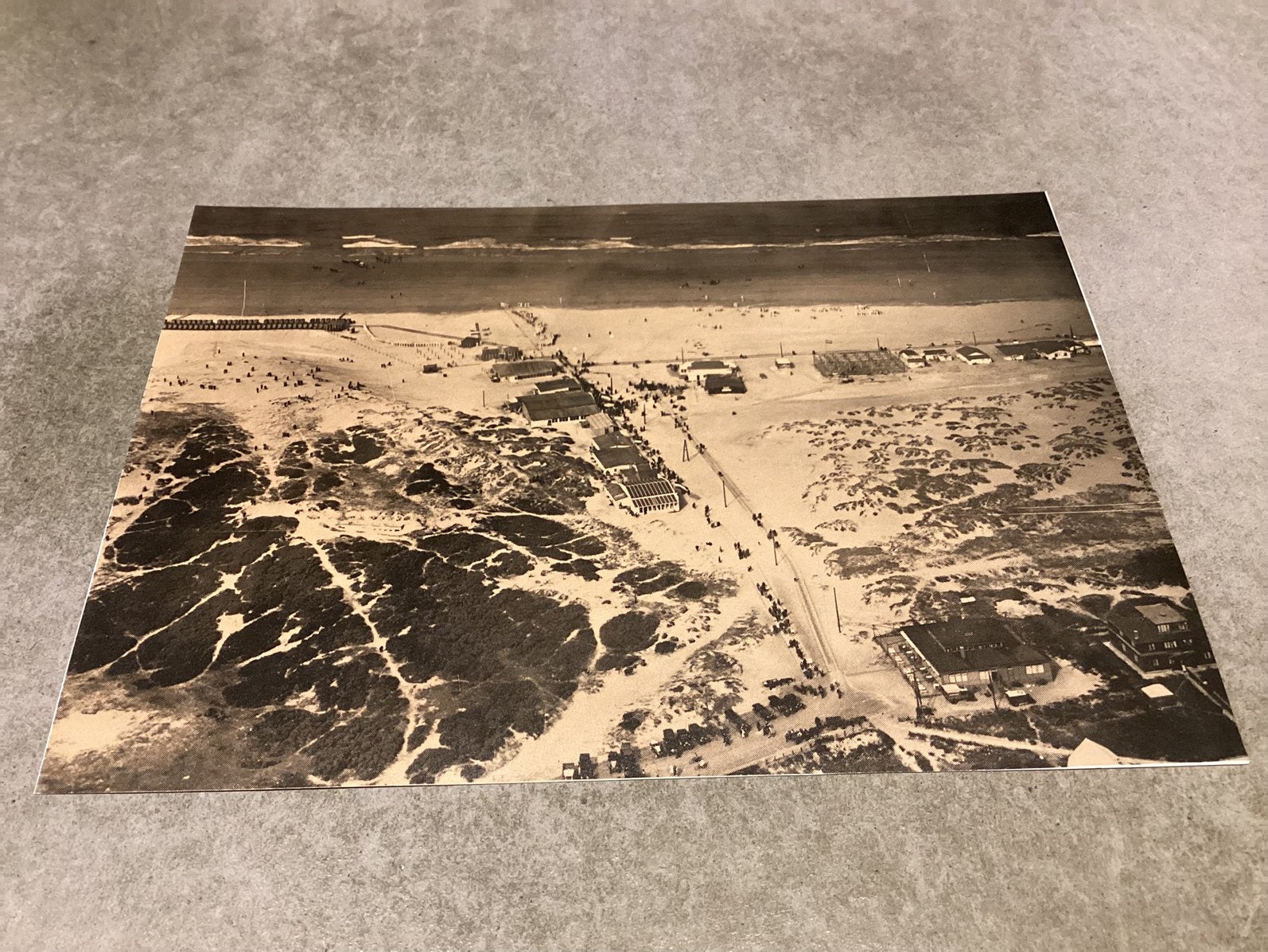 Hoek van Holland.    Panorama Strand en Duinen.  30 er jaren, Ophalen of Verzenden, 1920 tot 1940, Zuid-Holland
