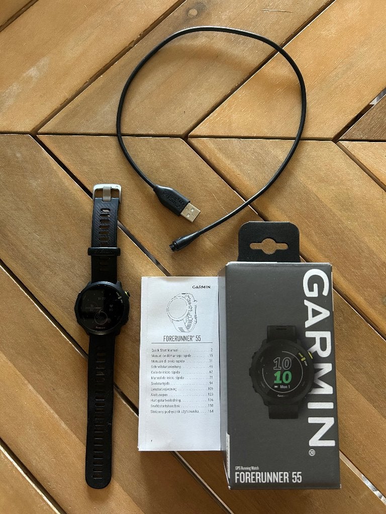 Garmin Forerunner 55 (2025), Conditie, Zwart, Garmin, Ophalen of Verzenden