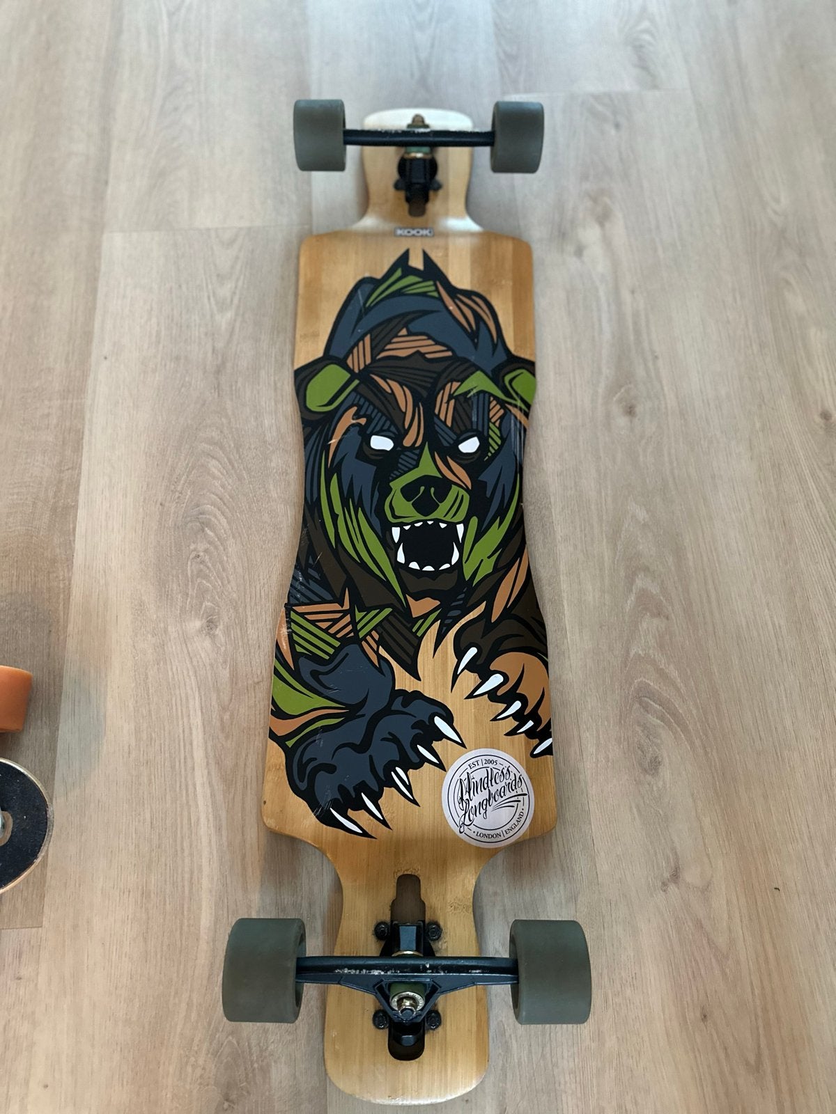 Mindless Longboard met beer-print, Ophalen, Zo goed als nieuw, Skateboard, Longboard