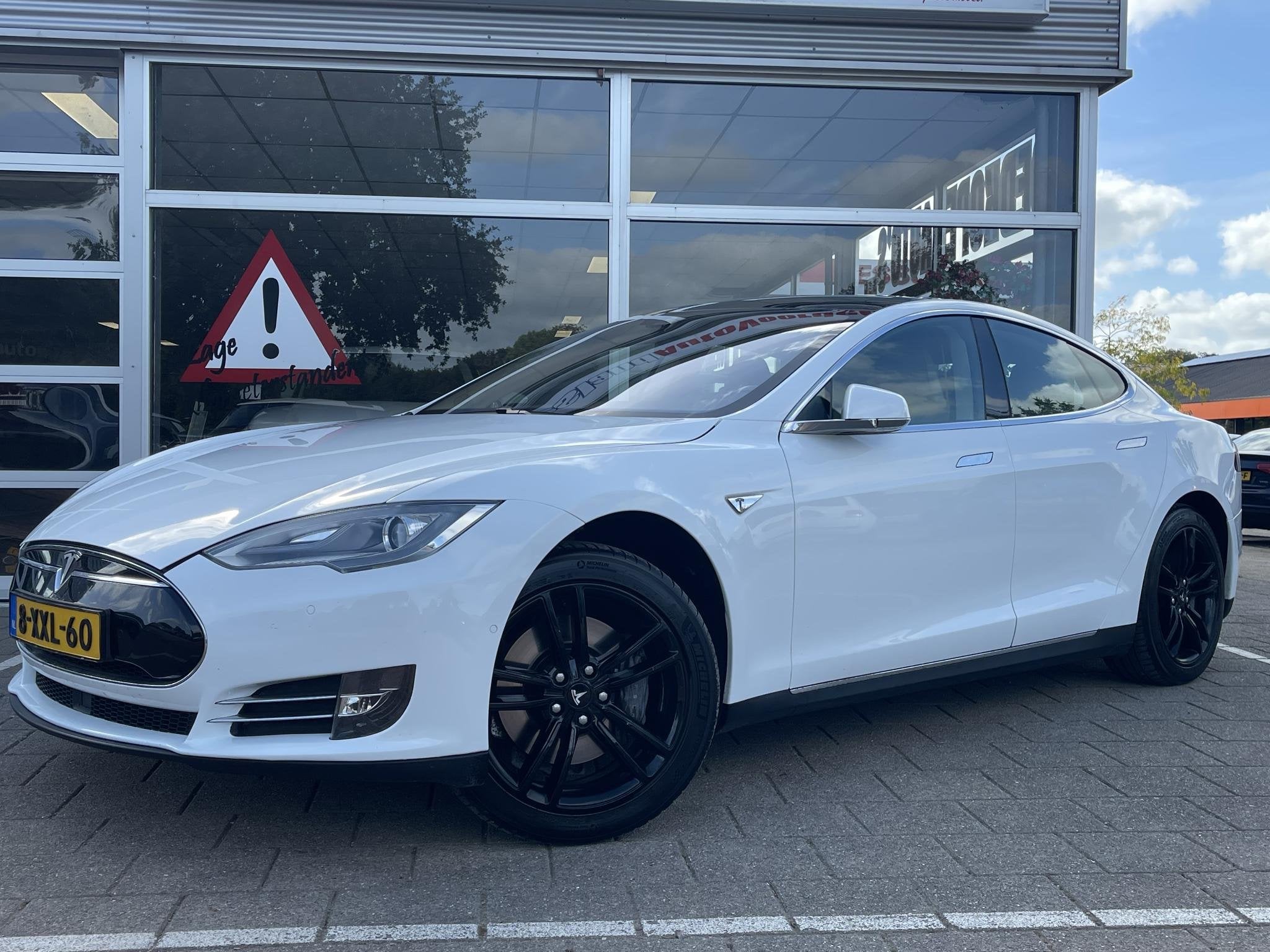 Tesla Model S 85 Base /Pano/leder/Camera/Free Supercharge/, Auto's, Achterwielaandrijving, Gebruikt, 85 kWh, Model S