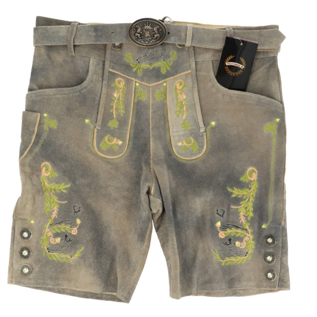 Heren lederhosen maat 52 met riem, Maat 52/54 (L), Trachtenmode.nl, Nieuw, Ophalen of Verzenden