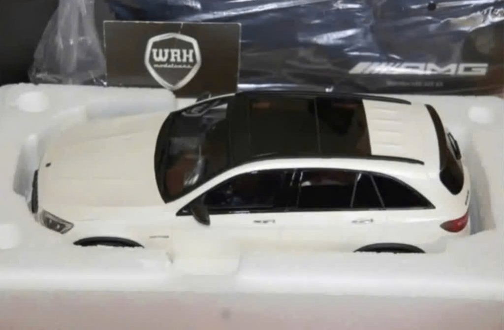 1:18 MERCEDES GLC 63 AMG white GT spirit dealer edition WRH, Verzenden, Zo goed als nieuw, Auto, Overige merken