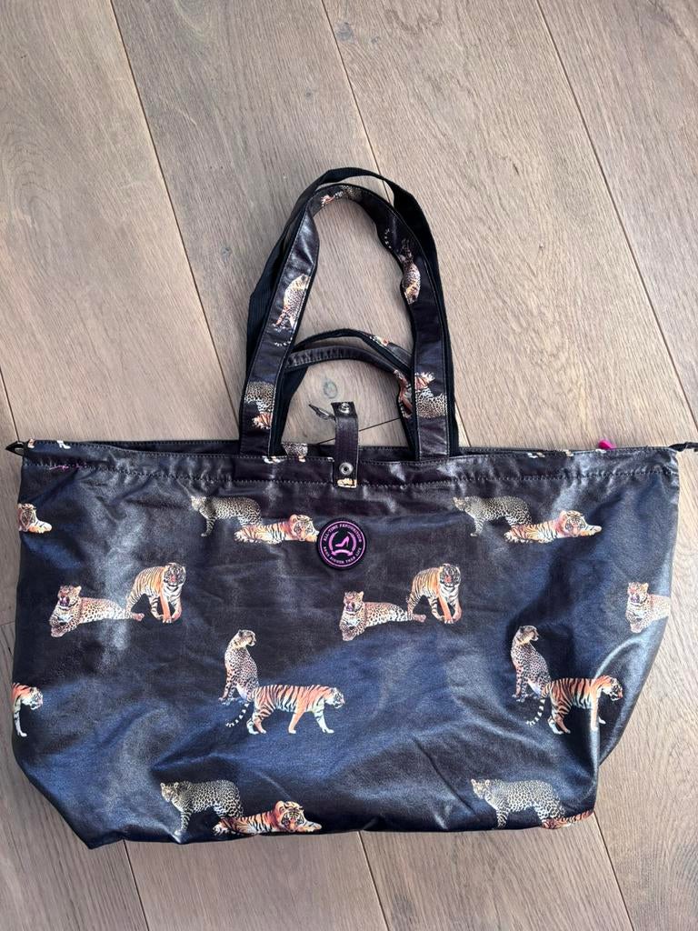 All time favourites tas shopper leopard, Ophalen of Verzenden, Nieuw, Zwart, 30 cm of meer