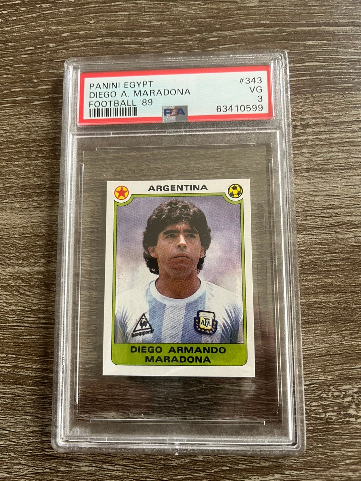 Maradona Argentina panini Graded, Ophalen of Verzenden, Zo goed als nieuw, Plaatje