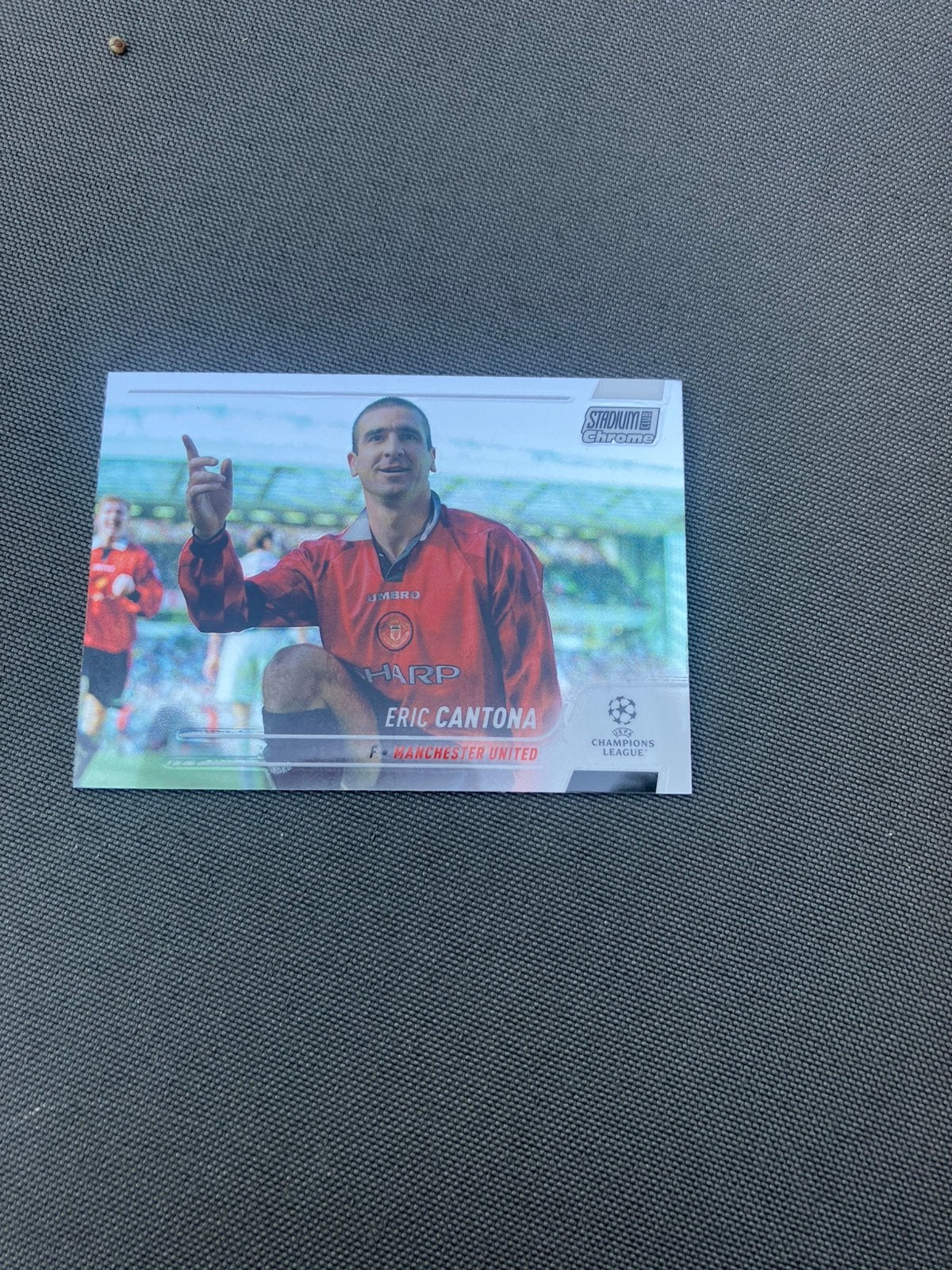 Eric cantona panini man united, Ophalen of Verzenden, Zo goed als nieuw, Buitenlandse clubs, Poster, Plaatje of Sticker
