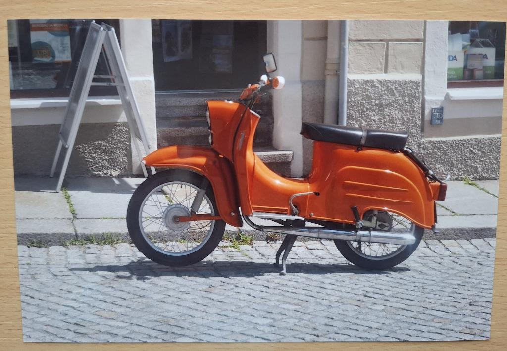 Foto van brommer Samson Schwalbe DDR, Verzenden, 1980 tot heden, Foto, Nieuw