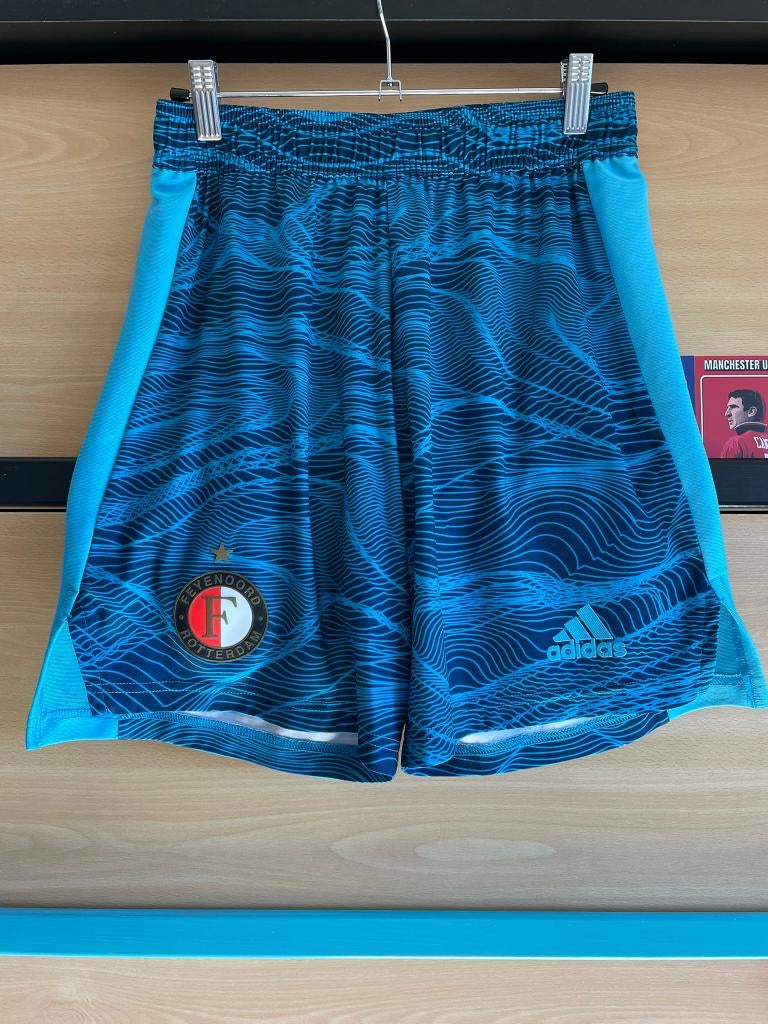 Feyenoord Adidas Voetbalbroekje Blauw Maat S, Blauw, Ophalen of Verzenden, Zo goed als nieuw, Adidas