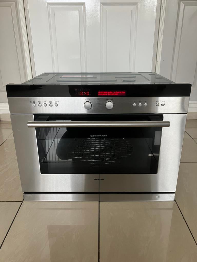 Luxe Siemens RVS 3-in-1 inbouw combimagnetron!, Witgoed en Apparatuur, Ovens, Zo goed als nieuw, Inbouw, Oven met grill, Siemens