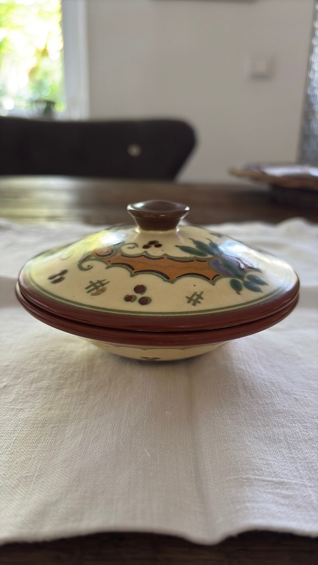 handbeschilderd PZH Gouda schaaltje met deksel, Antiek en Kunst, Antiek | Schalen, Verzenden