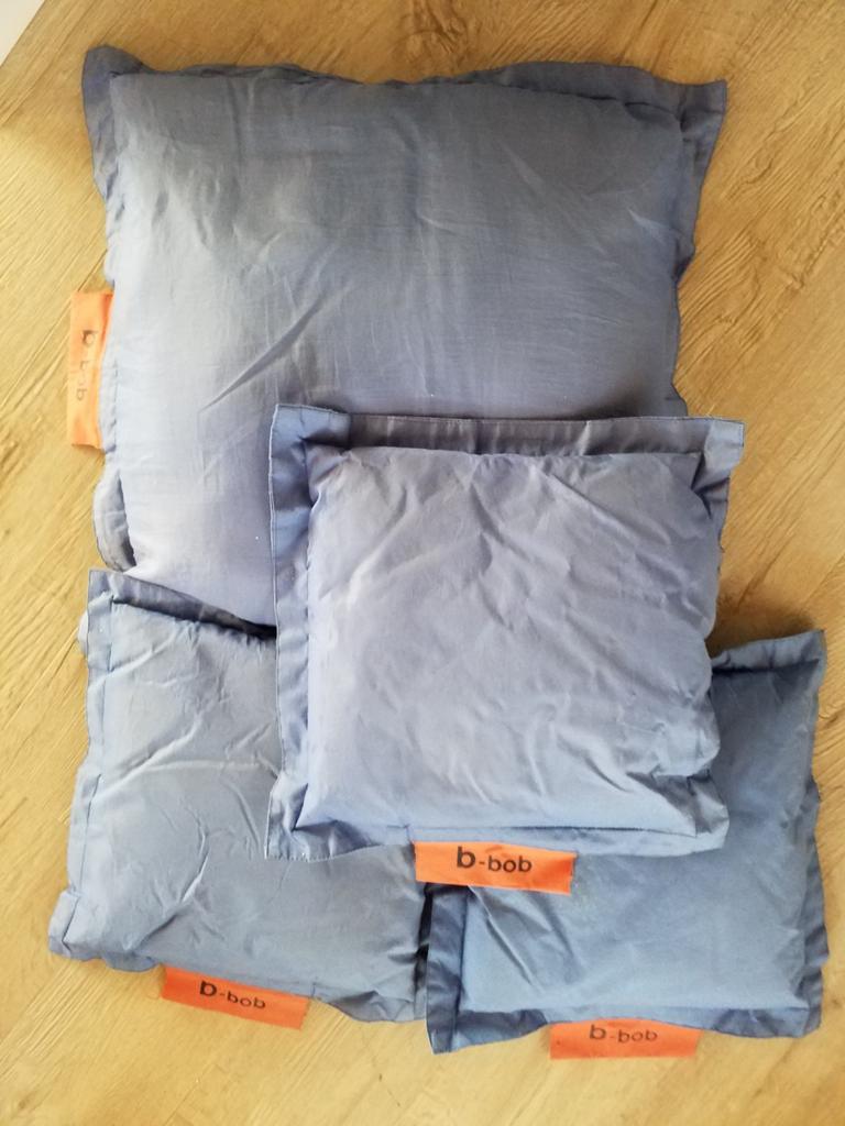 4 bootkussens, Ophalen of Verzenden, Gebruikt, Interieur en Kussens