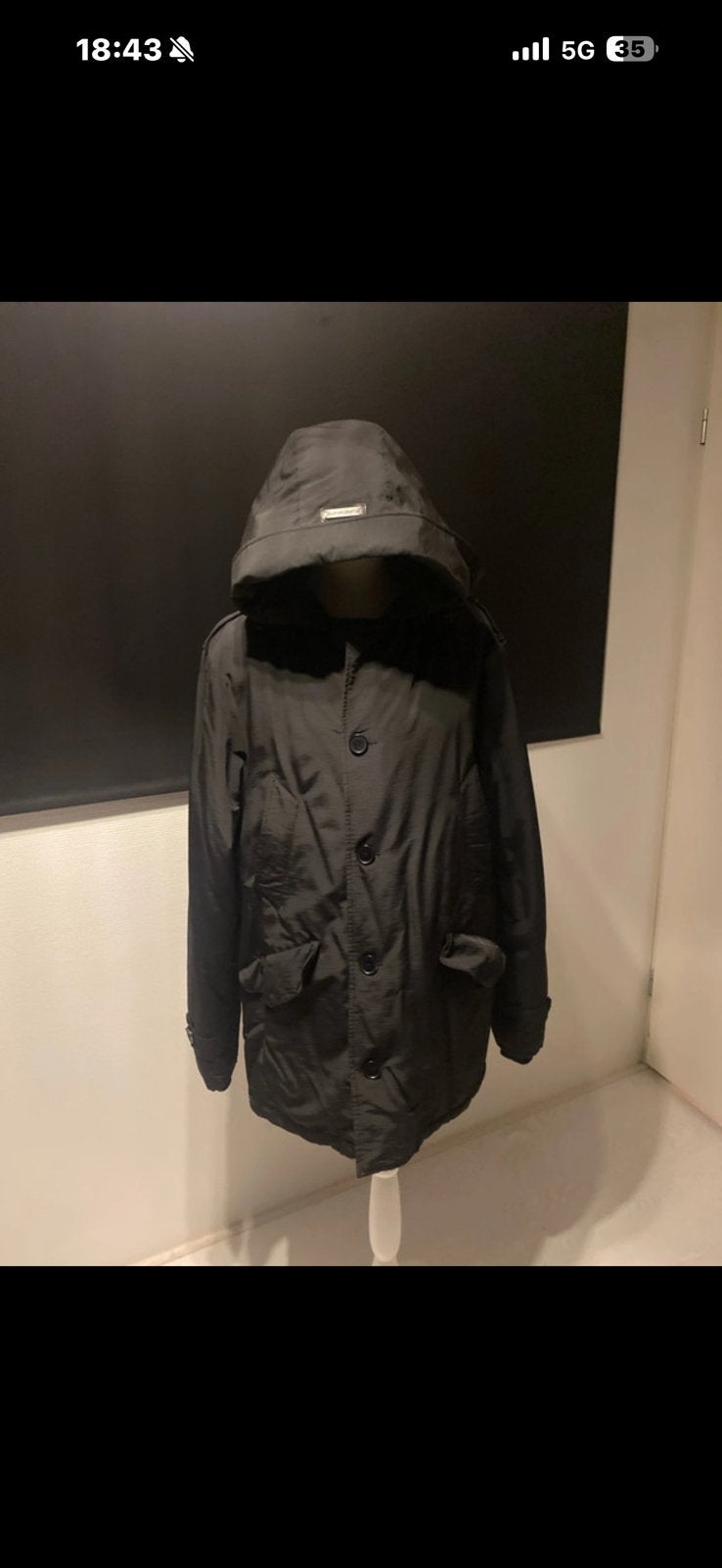 Pure white winterparka xxl, Ophalen of Verzenden, Zo goed als nieuw, Maat 56/58 (XL), Zwart