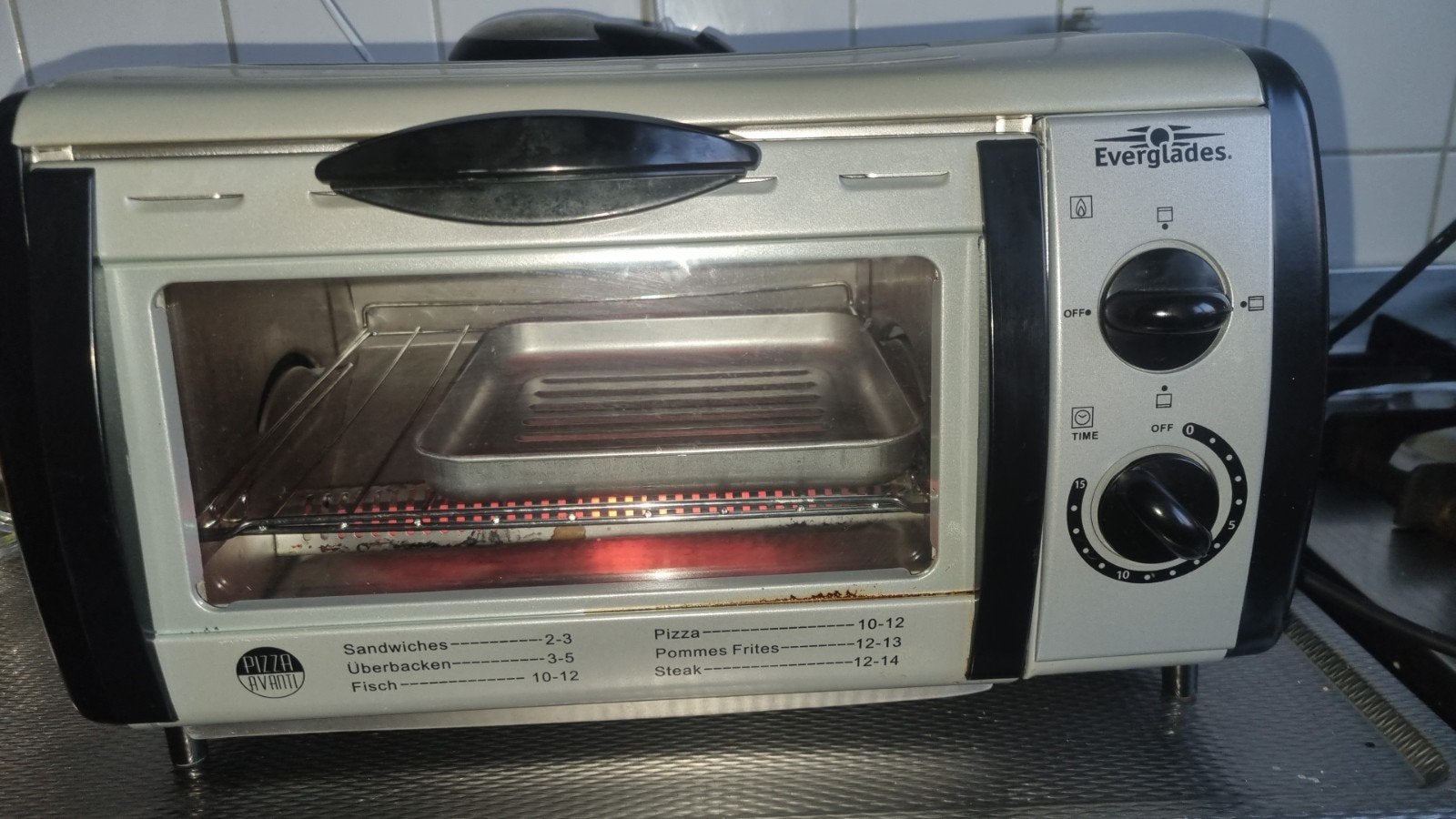 Everglades Mini-oven met grillfunctie - Compact en Handig, Witgoed en Apparatuur, Ovens, Ophalen, Minder dan 45 cm, Minder dan 45 cm