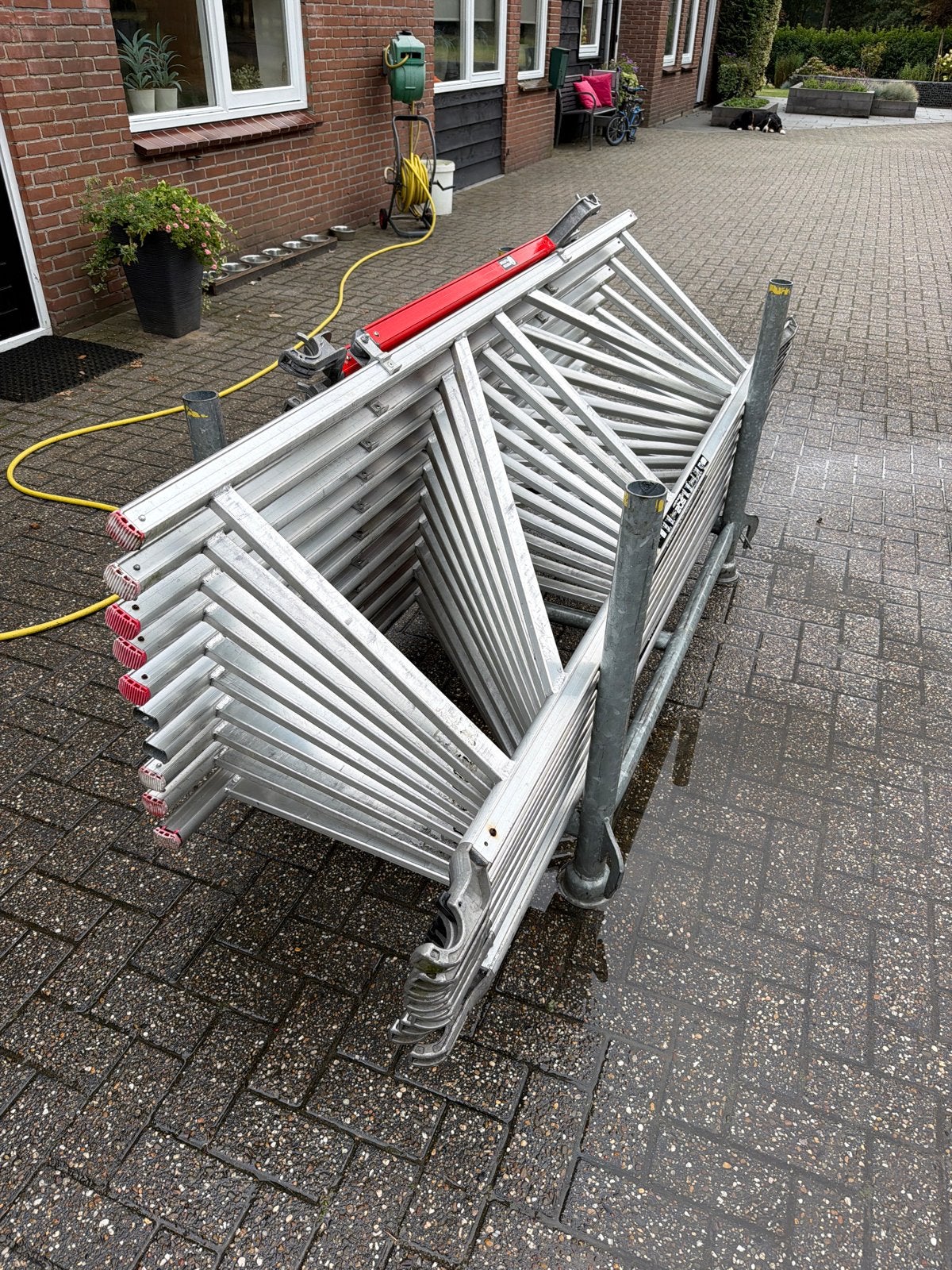 Steigerdelen en leuningen voor steigerbouw, Doe-het-zelf en Verbouw, Ophalen, Gebruikt