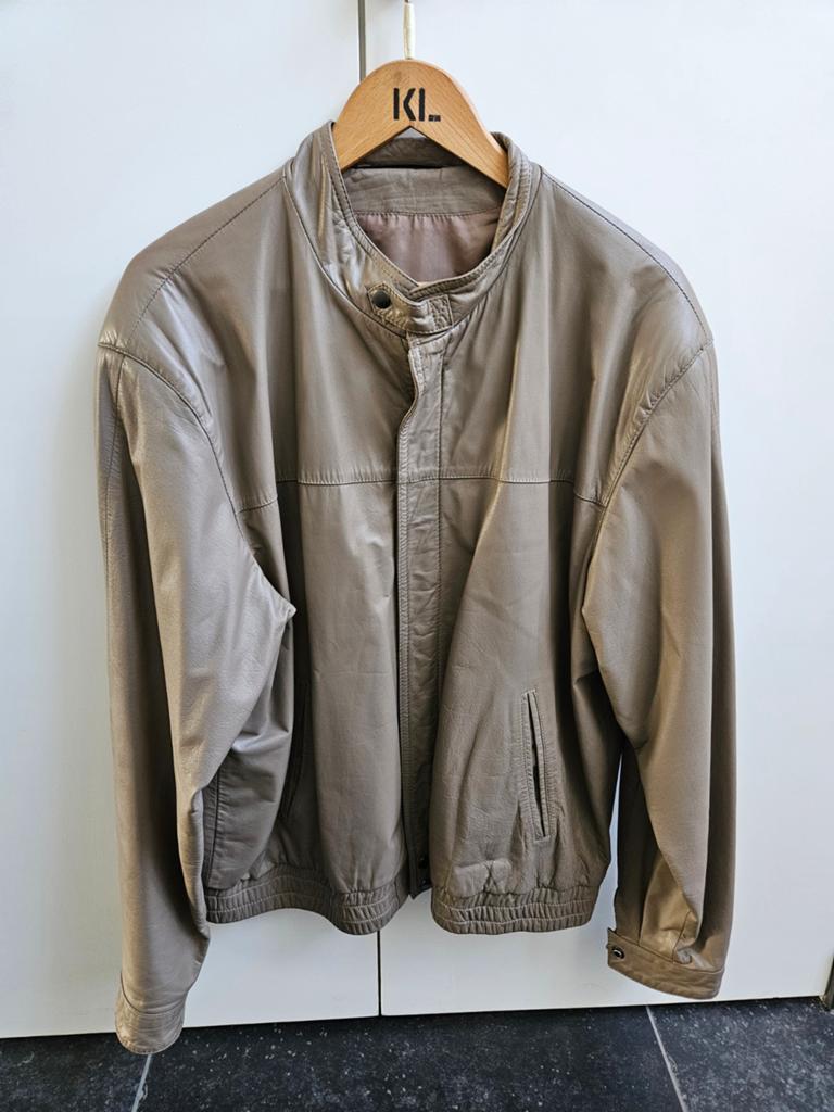 Leren heren jack maat 56, Ophalen of Verzenden, Zo goed als nieuw, Maat 56/58 (XL)