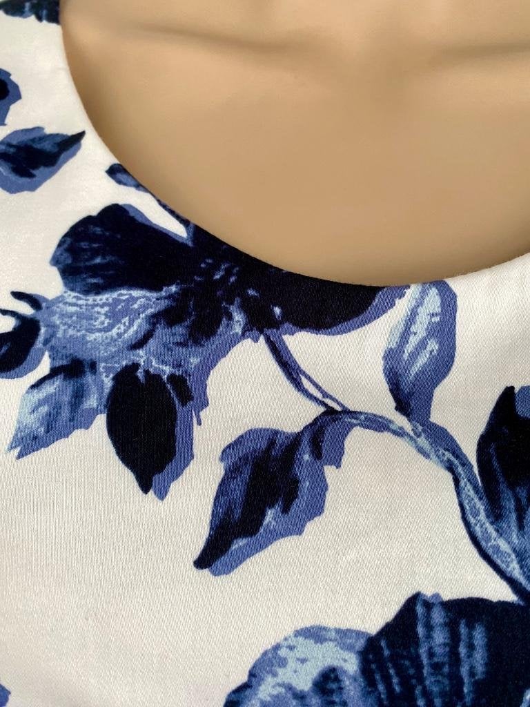 J255 Kyra maat M=38/40 jurk jurkje blauw/wit, Kleding | Dames, Maat 38/40 (M), Blauw, Ophalen of Verzenden, Zo goed als nieuw