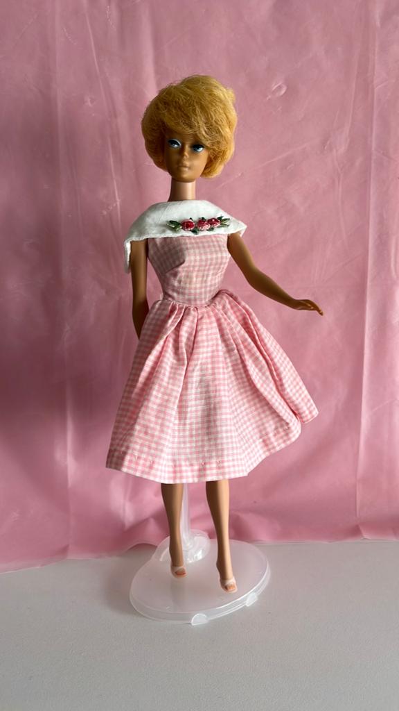 Vintage Barbie Jurk "Dancing Doll" #1626 - 1965 Mattel, Ophalen of Verzenden, Zo goed als nieuw, Kleertjes
