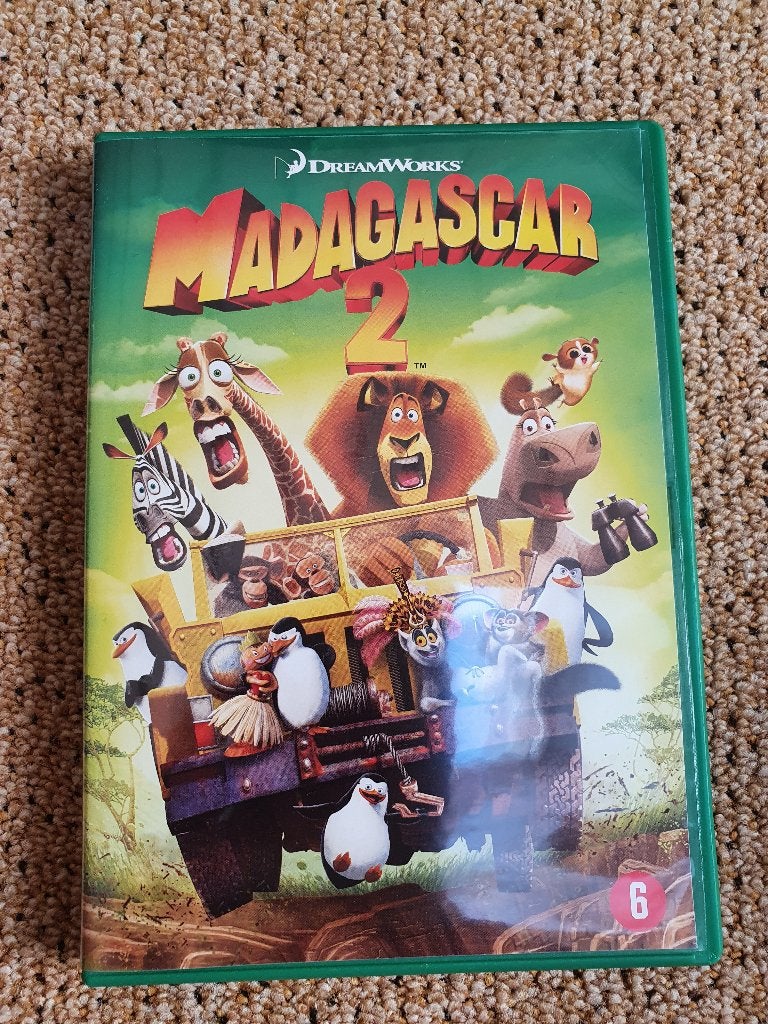 Madagascar 2 DVD - DreamWorks Animatie Film, Gebruikt, Animatie, Amerikaans, Ophalen of Verzenden