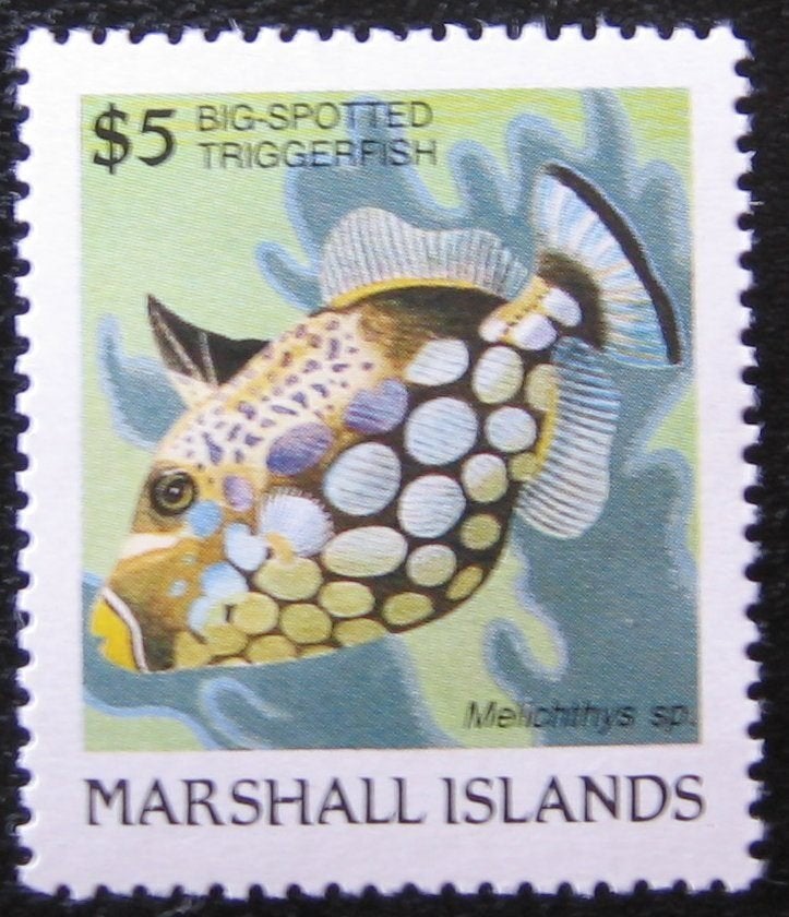 MARSHALLEILANDEN 22 - Dieren: vissen (trekkervis), Verzenden, Postfris, Dier of Natuur