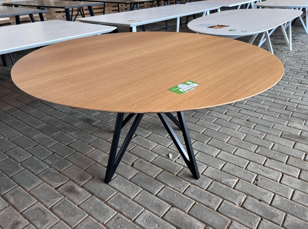 Studio Henk Eettafel rond 150 Eiken Butterfly | €2899 nu, Studio Henk, Rond, Nieuw, Ophalen of Verzenden