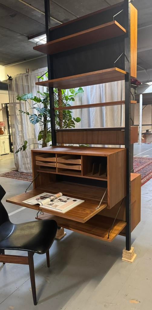 Poul Cadovius by Royal System vintage modulaire roomdivider, Huis en Inrichting, Kasten | Stellingkasten, Gebruikt, Ophalen of Verzenden