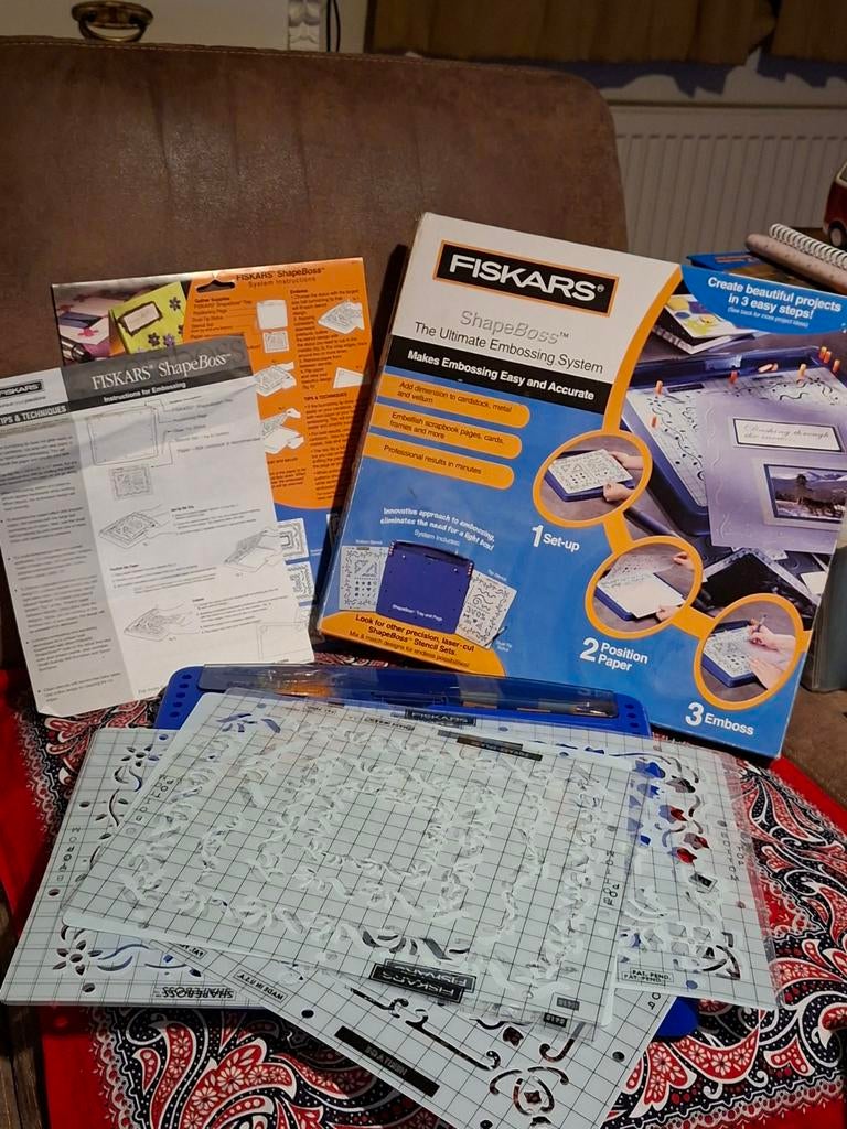 Fiskars shapeboss embossing, Ophalen of Verzenden, Zo goed als nieuw, Gereedschap of Toebehoren