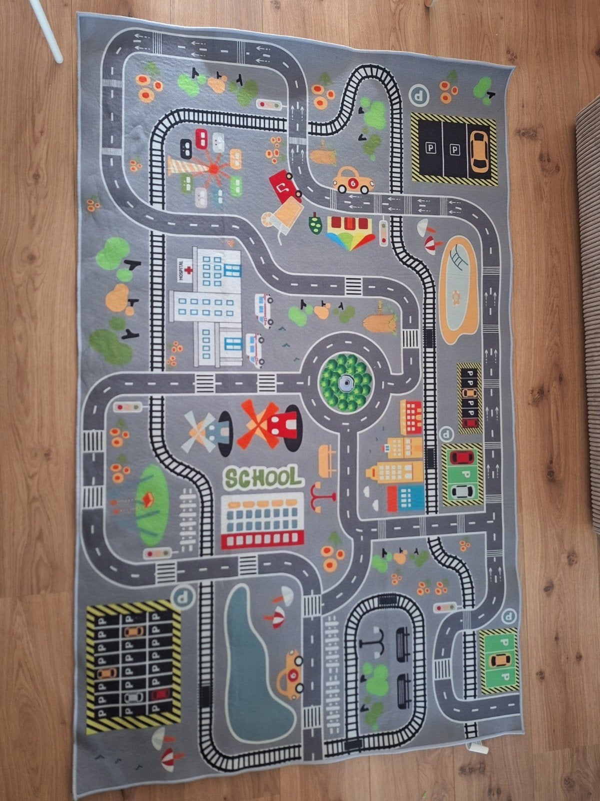 Speelkleed Stadswegen 100x160cm, Ophalen, Zo goed als nieuw