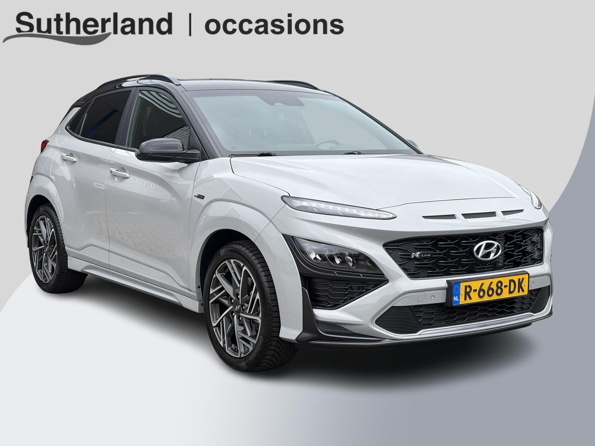 Hyundai Kona 1.0 T-GDI N Line | Trekhaak | Stoelventilatie &, Auto's, Voorwielaandrijving, Dealer onderhouden, Gebruikt, Euro 6