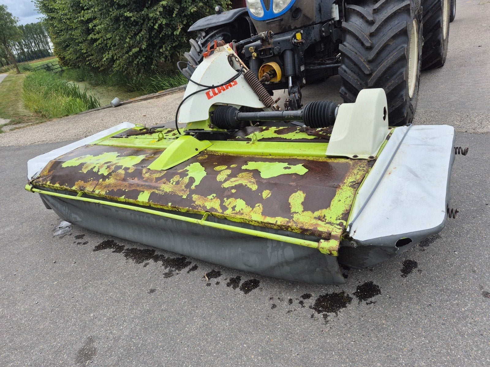 claas frontmaaier, Ophalen, Weidebouw