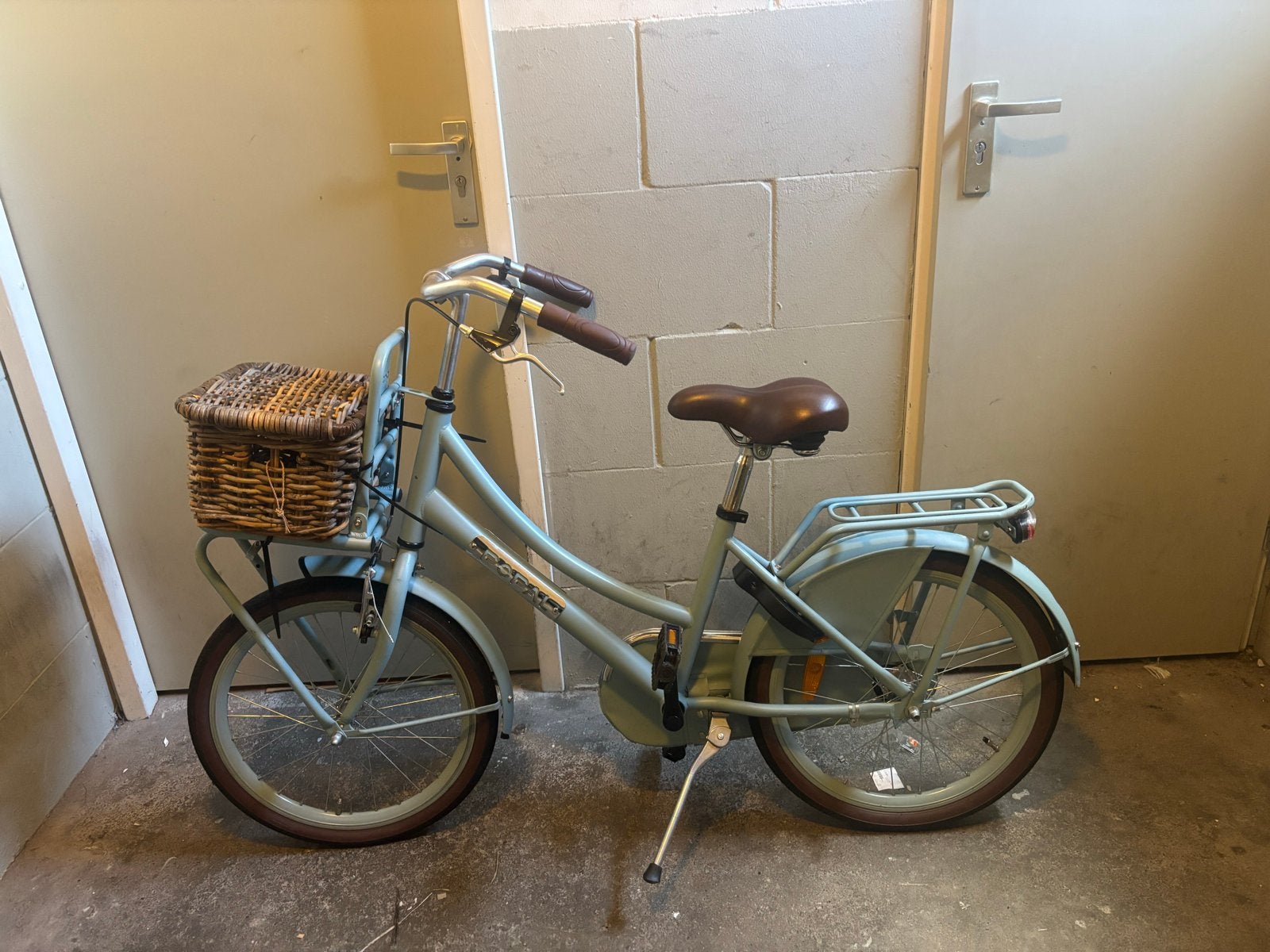 Popal Daily Dutch Basic 20 inch kinderfiets met mand, Fietsen en Brommers, Ophalen, Gebruikt, Terugtraprem, 16 tot 20 inch