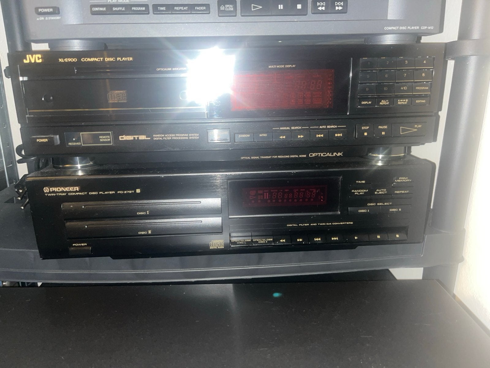 JVC XL-E900 en Pioneer PD-Z79T CD-spelers, Ophalen of Verzenden, Gebruikt, JVC, Wisselaar