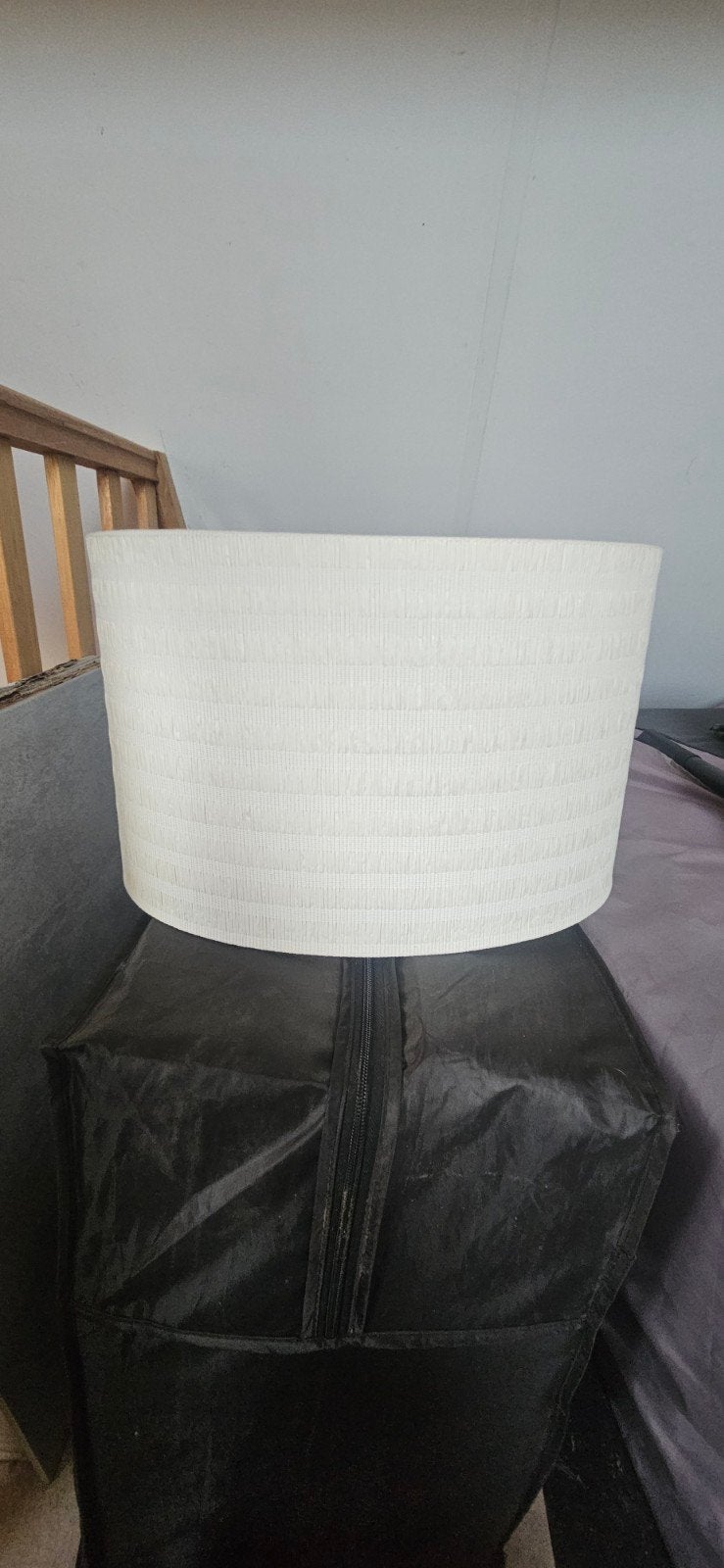 Stijlvolle ovale lampenkap - Beige/Crème, Huis en Inrichting, Ophalen, Overige typen, Beige, Zo goed als nieuw