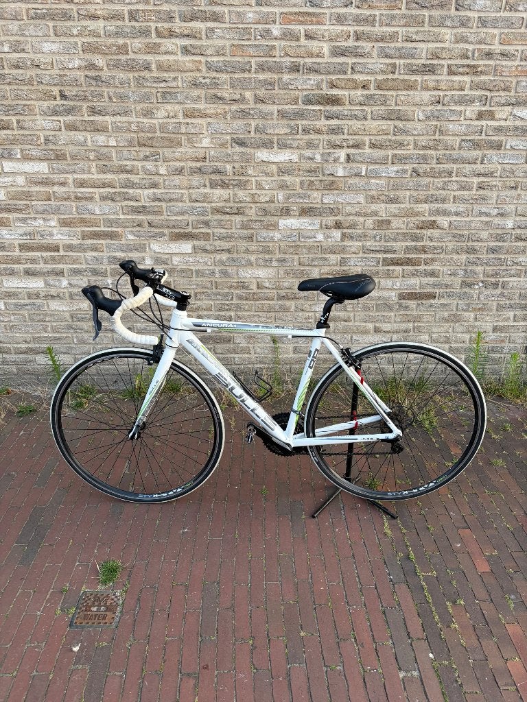 Bulls Ancura 1 racefiets – wit/groen – Shimano Claris, Fietsen en Brommers, Gebruikt, Velgrem, Aluminium, 49 tot 53 cm