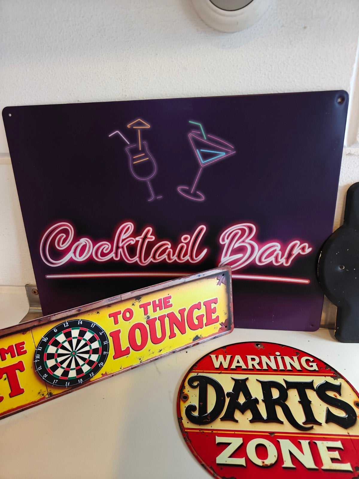 Set van 7 Metalen Mancave borden bij elkaar nu 35 euro, Reclamebord, Ophalen of Verzenden, X, X