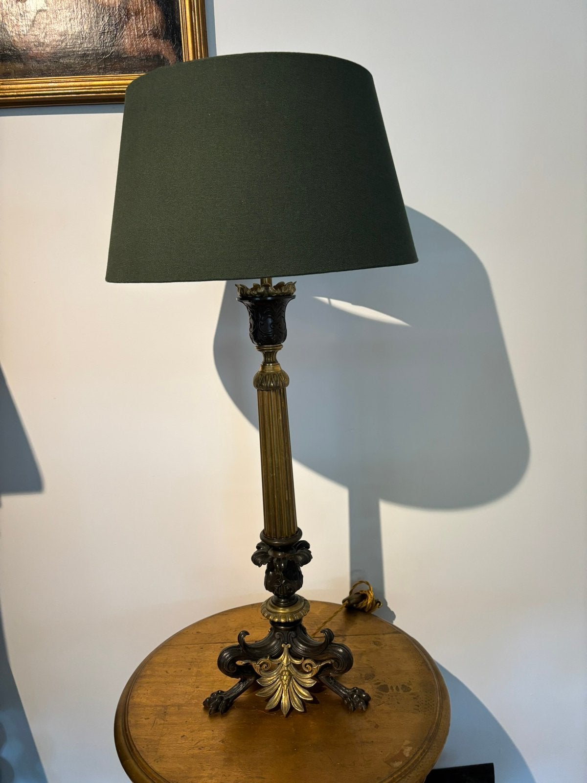 Bronzen lampvoet, ongeveer 1900, Antiek en Kunst, Ophalen of Verzenden