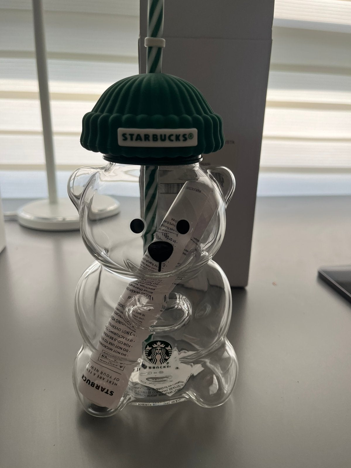 Starbucks Bearista Glass Cold Cup with Straw, Ophalen, Zo goed als nieuw, Figuurtje