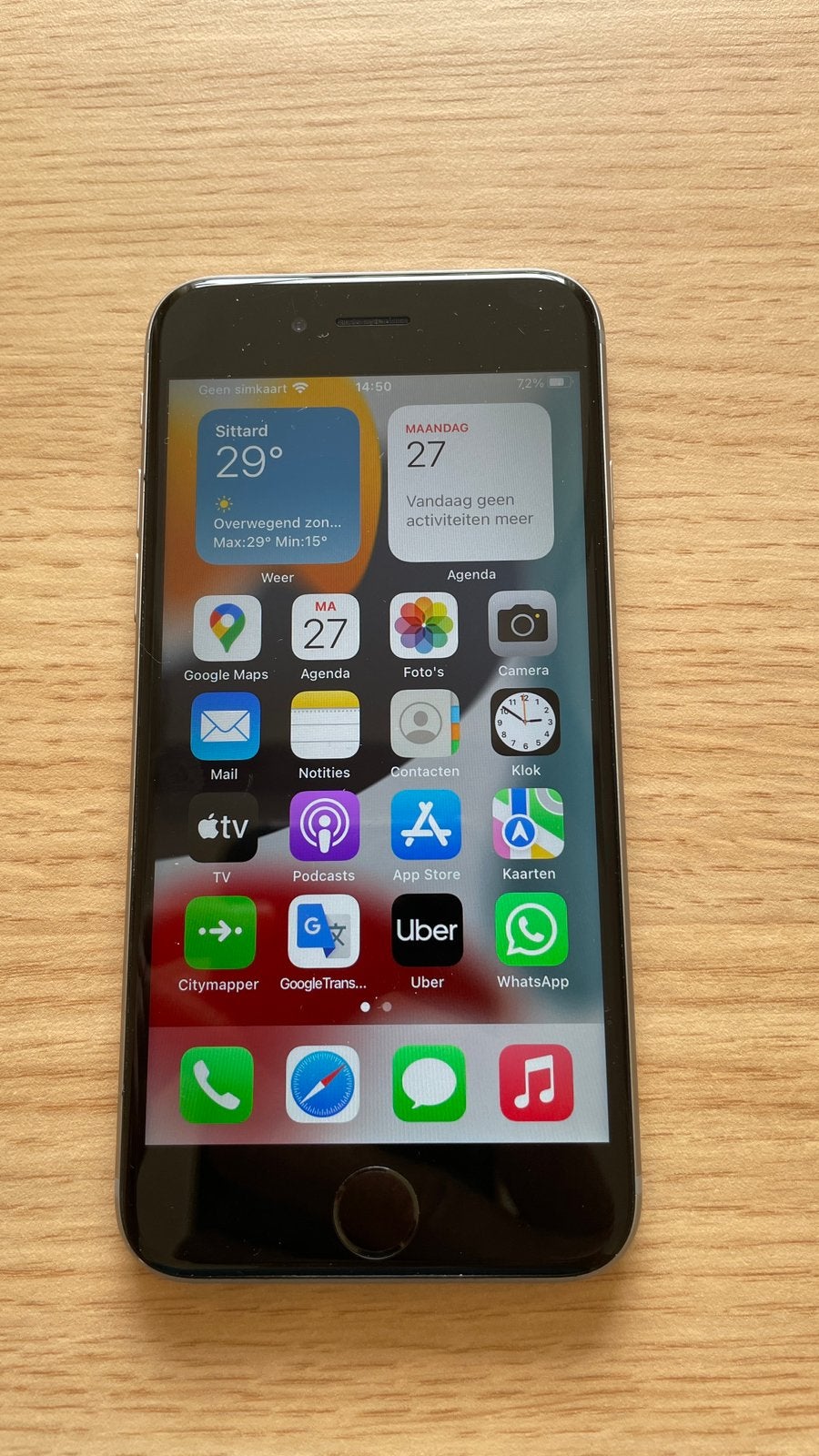 Iphone 6s, 32 Gb, met nieuwe batterij en hoesje, Ophalen, Gebruikt, 32 GB, IPhone 6S