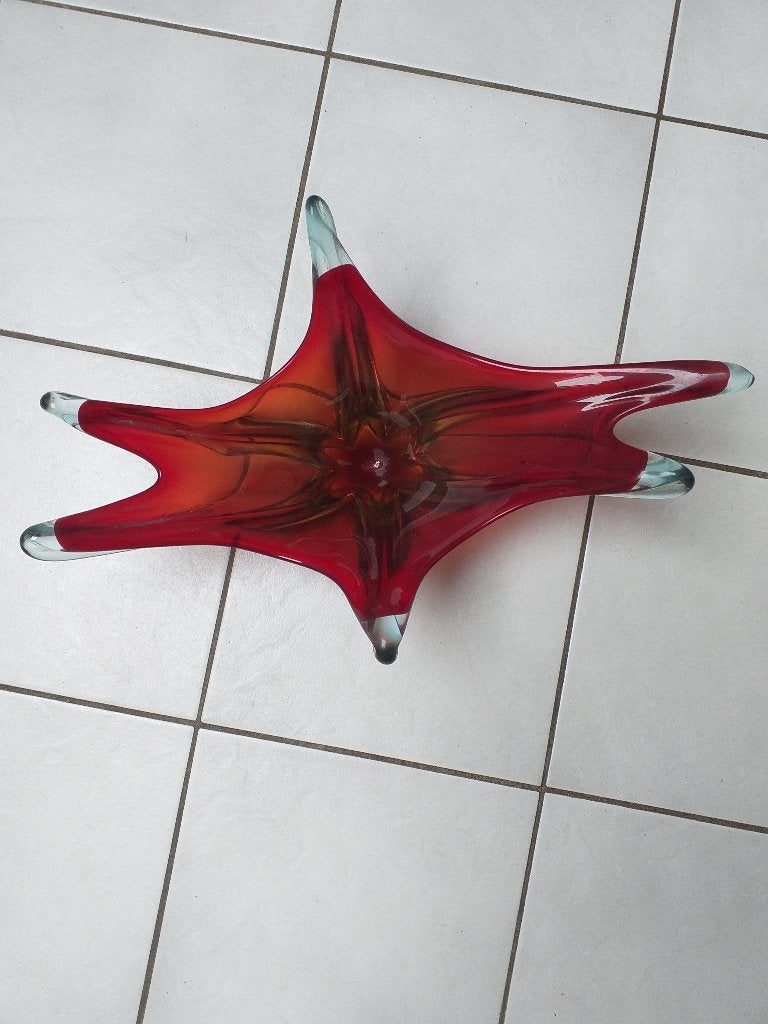 Murano glazen schaal, Ophalen