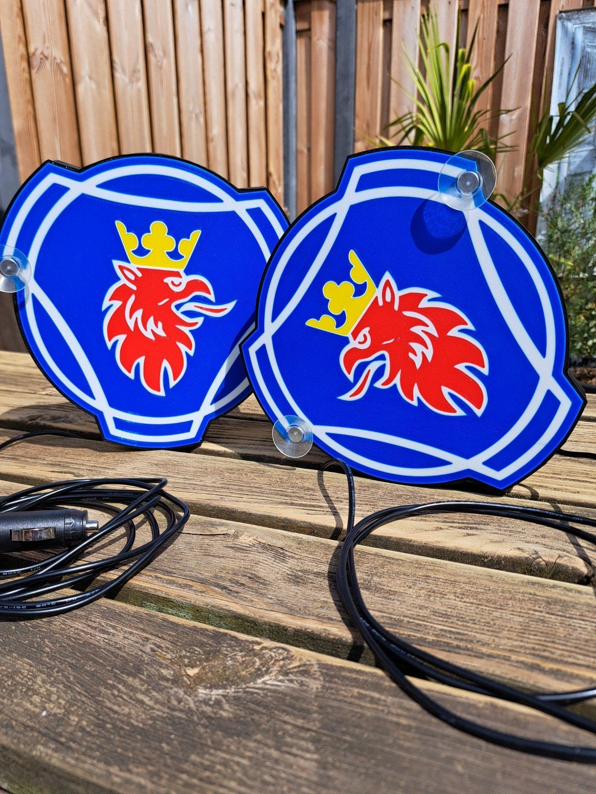 Scania logo embleem lichtbakjes 20x20cm, Ophalen of Verzenden