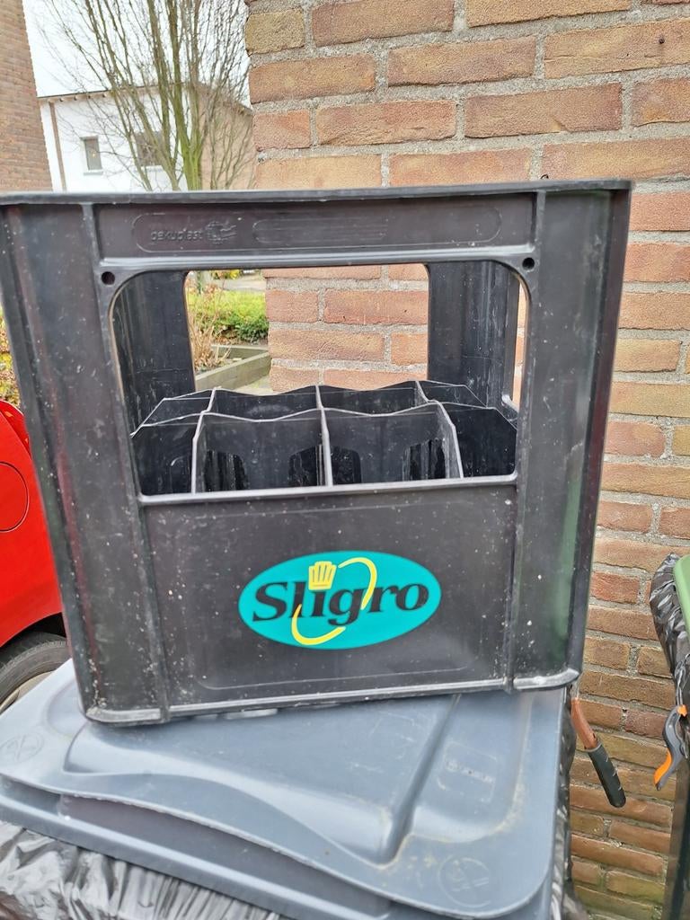 Sligro flessenkrat - Handig voor opslag en transport, Doe-het-zelf en Verbouw, Kratten en Dozen, Gebruikt, 40 tot 60 cm, 50 tot 75 cm
