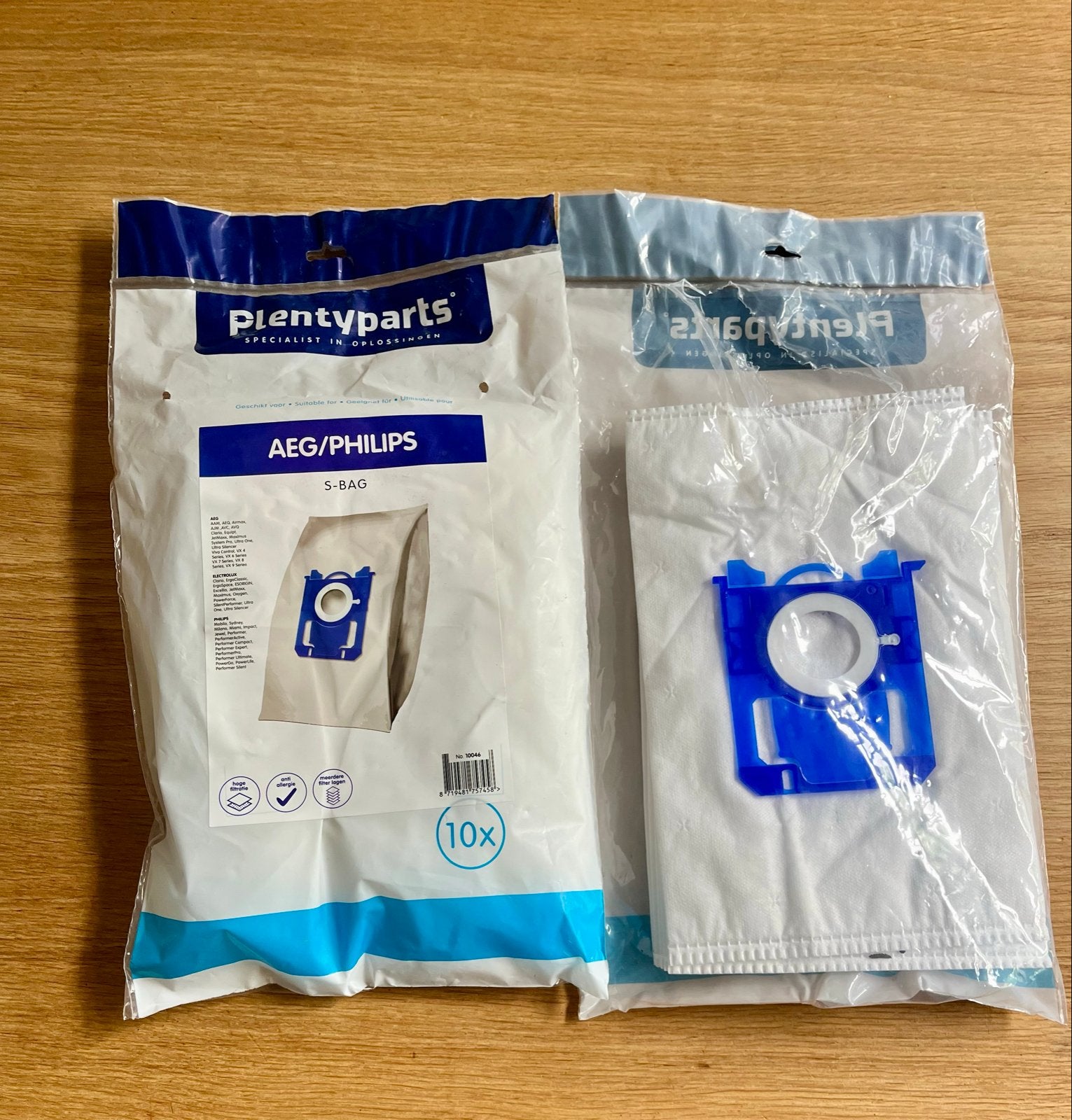 Plentyparts S-Bag stofzuigerzakken (12st) voor AEG/Philips, Witgoed en Apparatuur, Onderdelen en Toebehoren, Ophalen of Verzenden