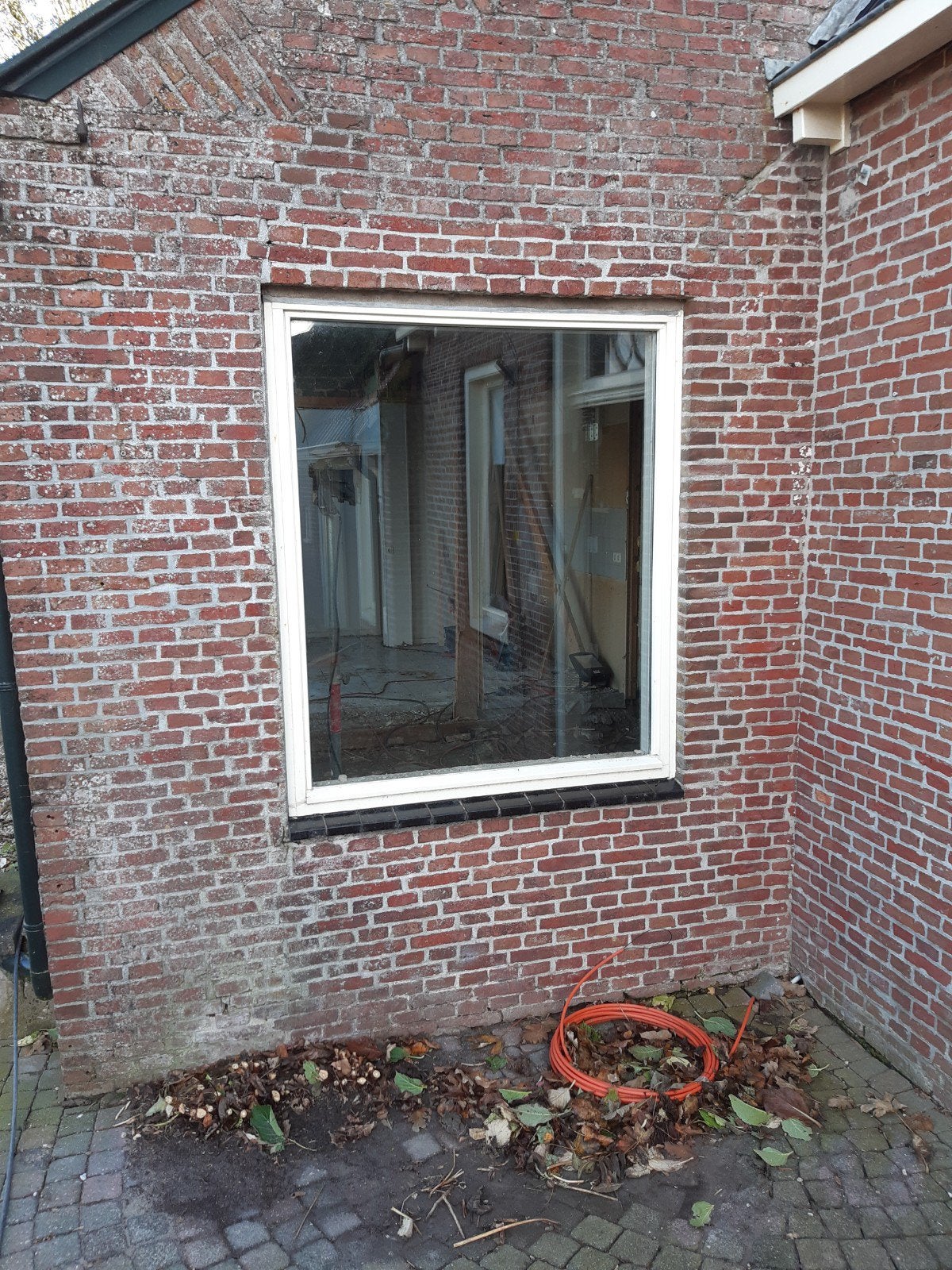 Hardhouten kozijn 128*153, Tuin en Terras, 6 m³ of meer, Ophalen