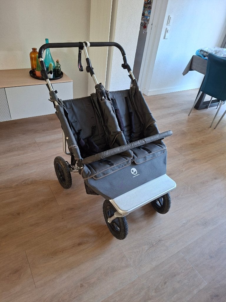 Easywalker DUO,  dubbele wandelwagen met kinderwagenbak, Kinderen en Baby's, Gebruikt, Combiwagen, Verstelbare duwstang, Ophalen