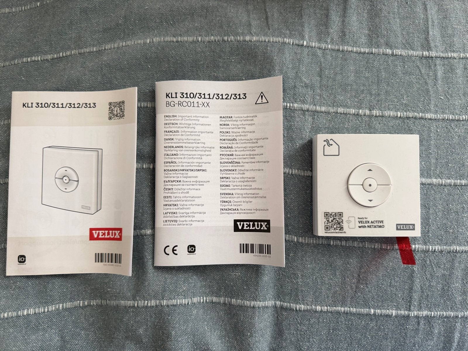 Nieuwe Velux draadloze wandschakelaar KLI 311, Ophalen of Verzenden, Nieuw, Overige merken, Schakelaar
