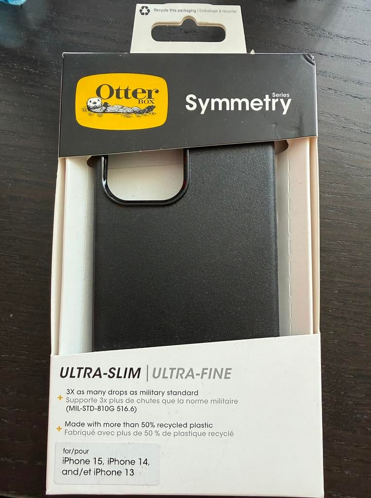 Otterbox Ultra-Slim iPhone 15/14/13 hoesje, Zwart, Rondom bescherming, Nieuw, Hoesje of Tasje