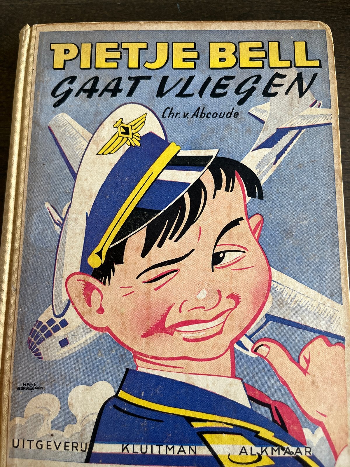 Pietje Bell Gaat Vliegen - Chr. v. Abcoude (Vintage Boek), Ophalen of Verzenden, Gelezen, Fictie algemeen