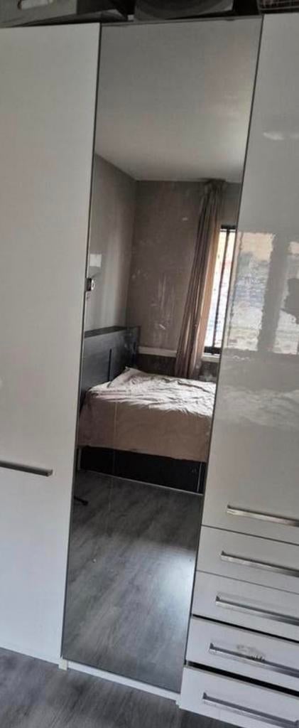 TE KOOP: IKEA AHEIM ÅHEIM spiegeldeur 50x229 + handgreep, Ophalen, Zo goed als nieuw